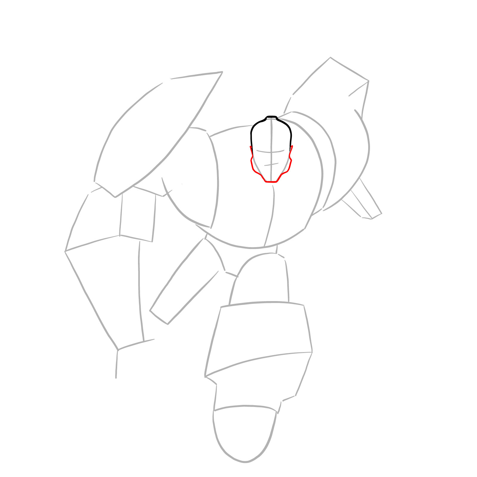 How to draw Bumblebee (Robots in Disguise) - step 05
