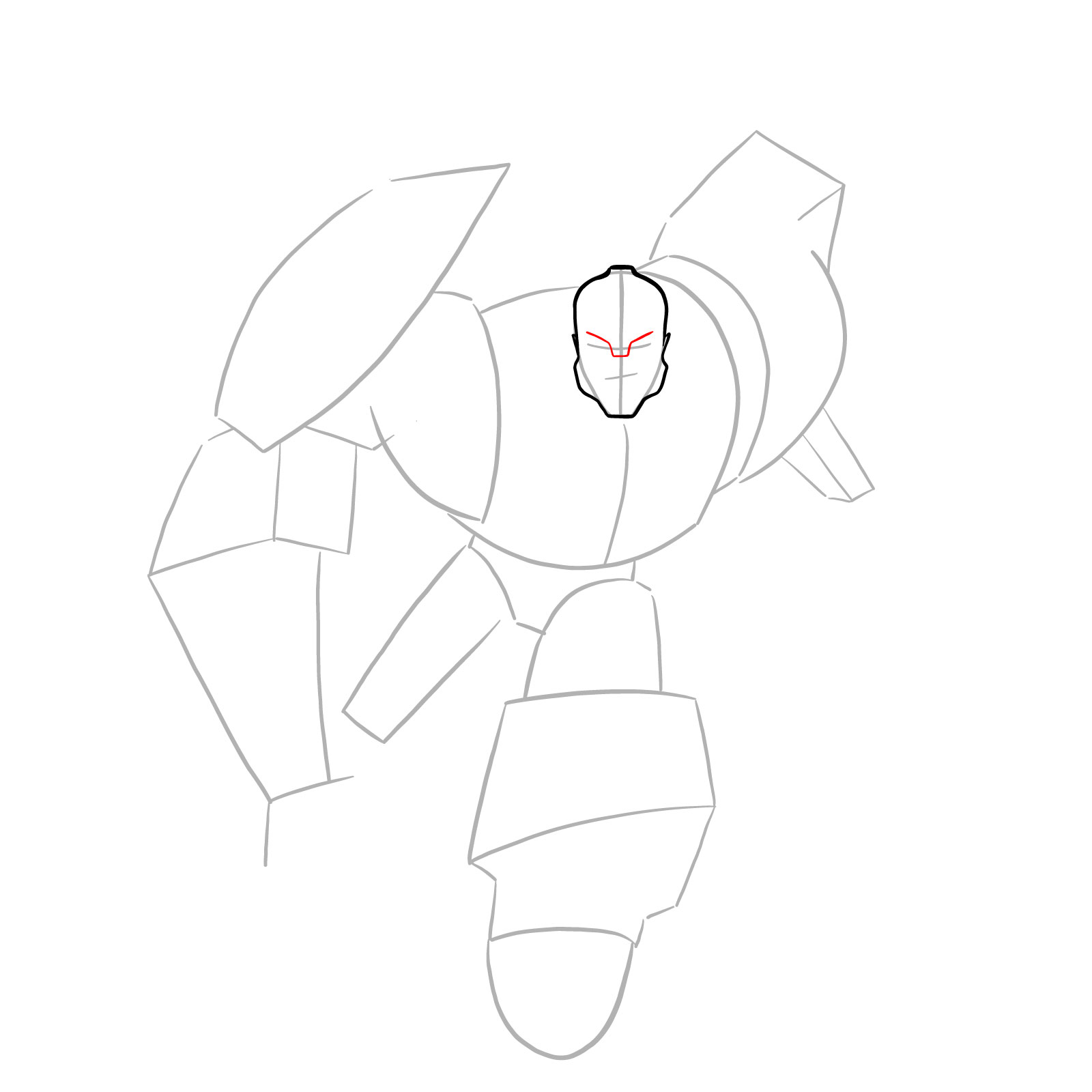 How to draw Bumblebee (Robots in Disguise) - step 06