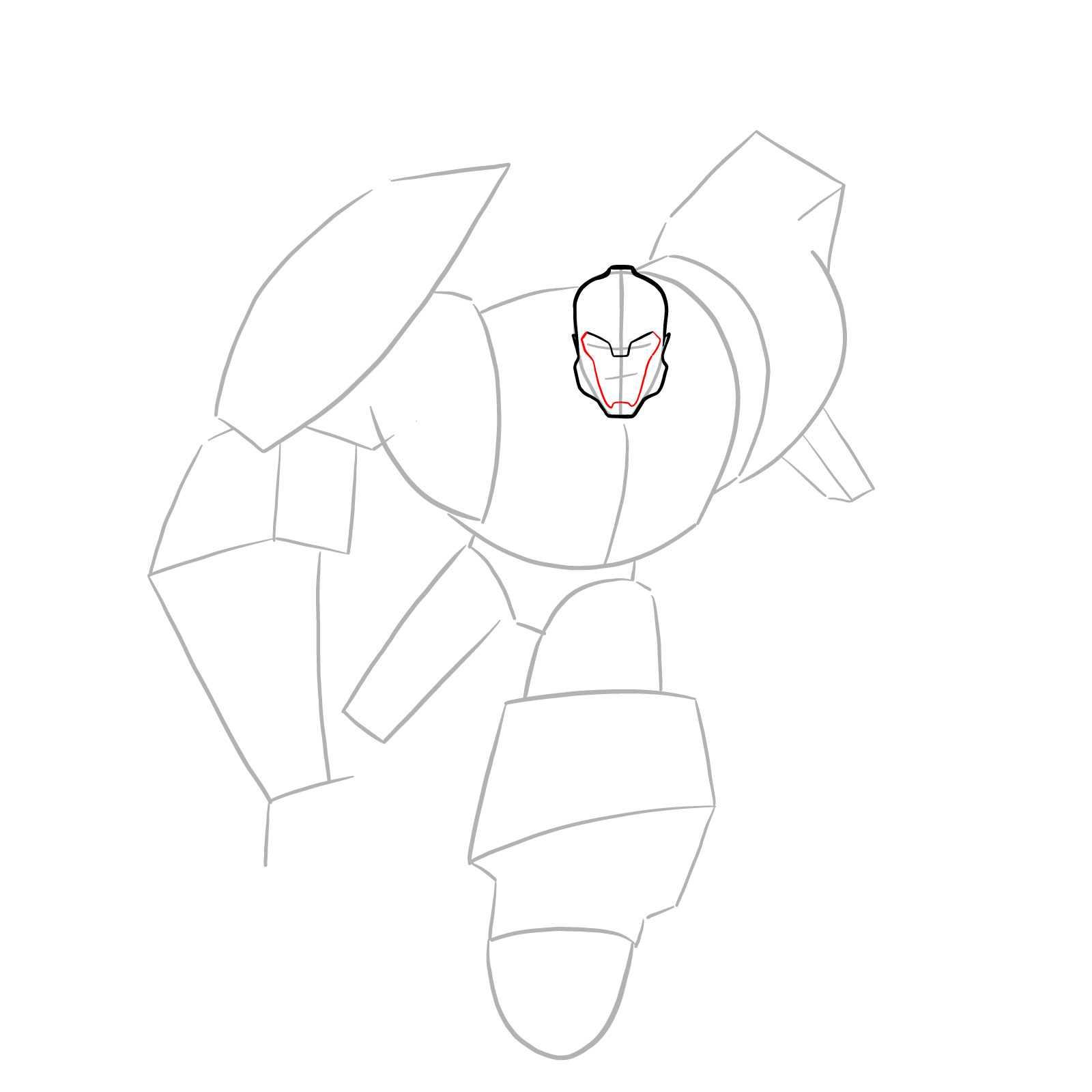 How to draw Bumblebee (Robots in Disguise) - step 07