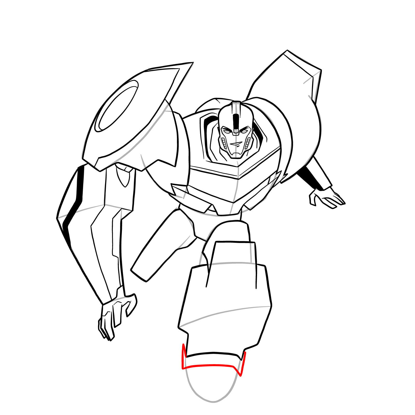 How to draw Bumblebee (Robots in Disguise) - step 37
