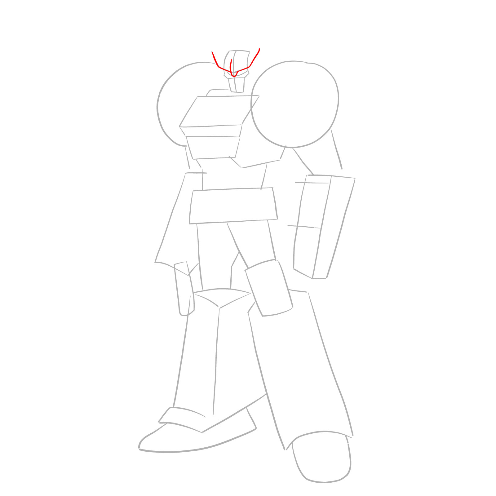 How to draw Strongarm - step 04