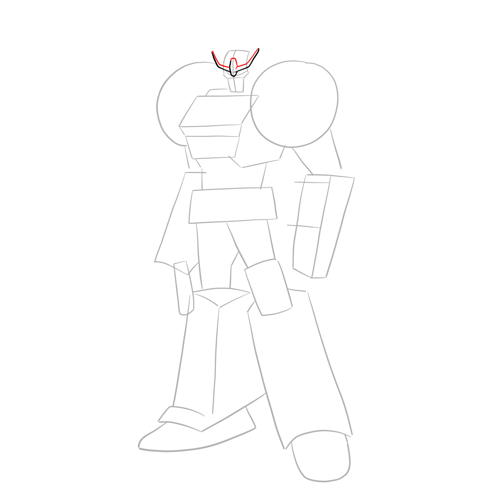 How to draw Strongarm - step 05