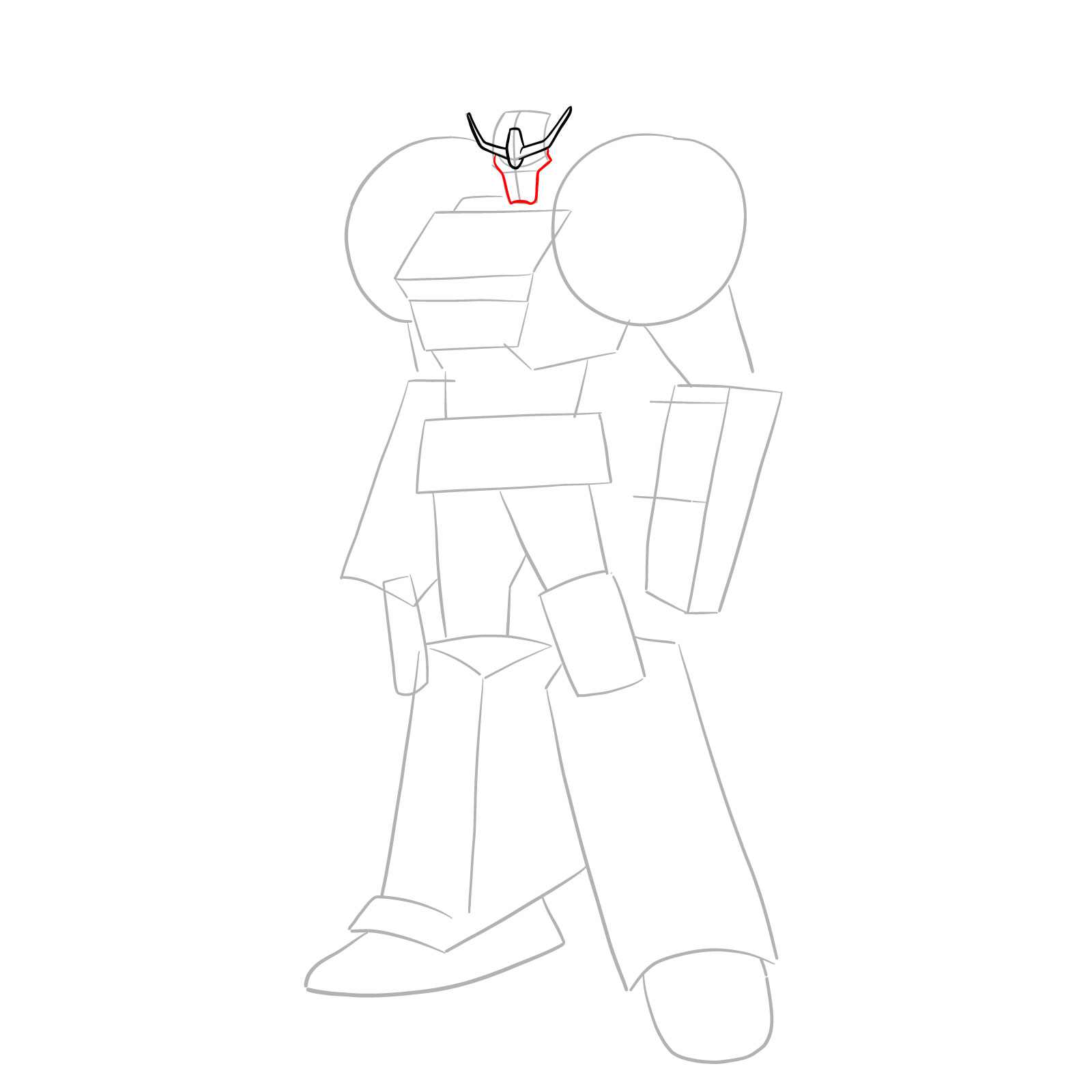 How to draw Strongarm - step 06