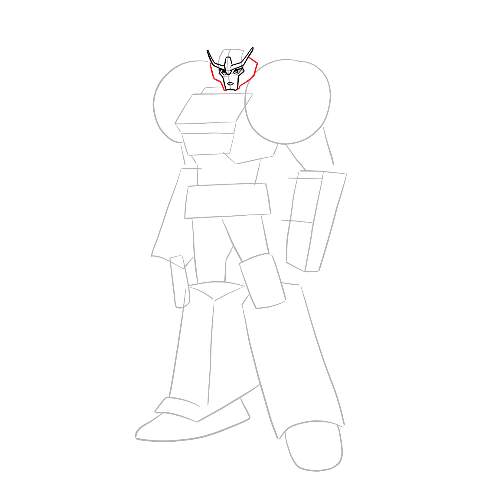 How to draw Strongarm - step 09