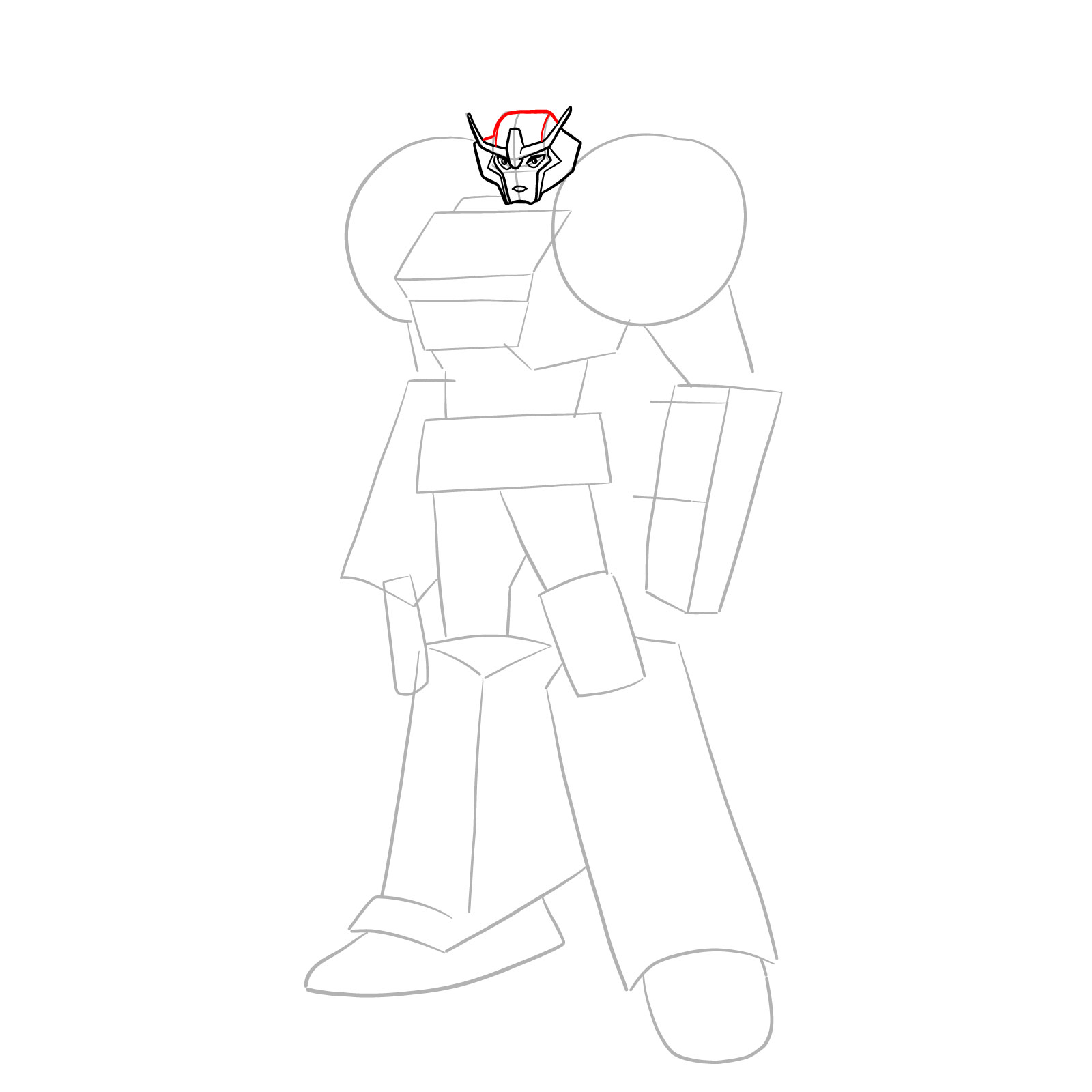 How to draw Strongarm - step 11