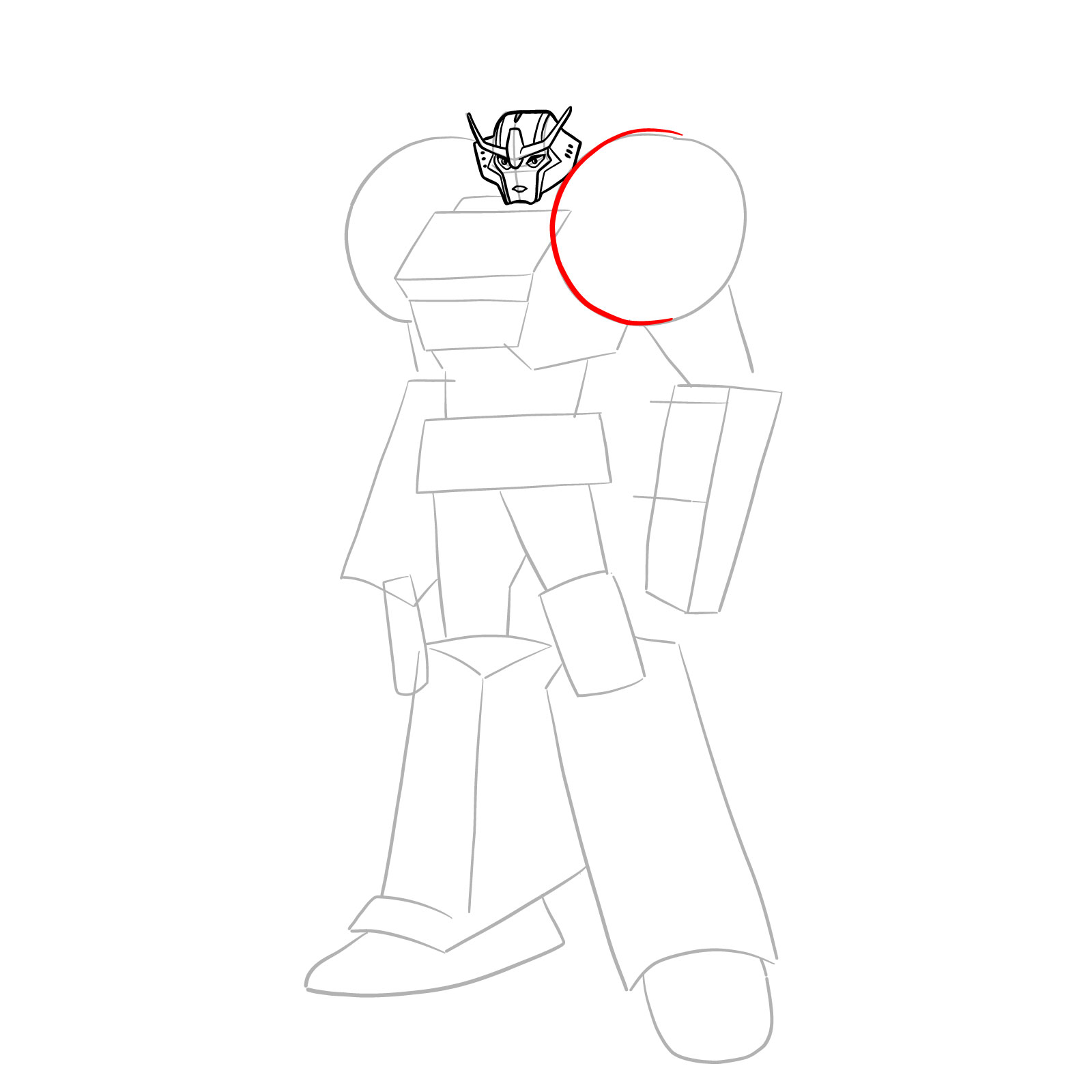 How to draw Strongarm - step 13