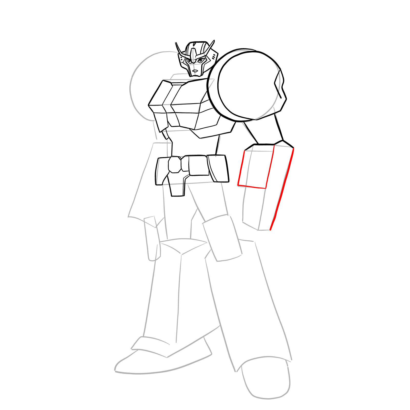 How to draw Strongarm - step 24