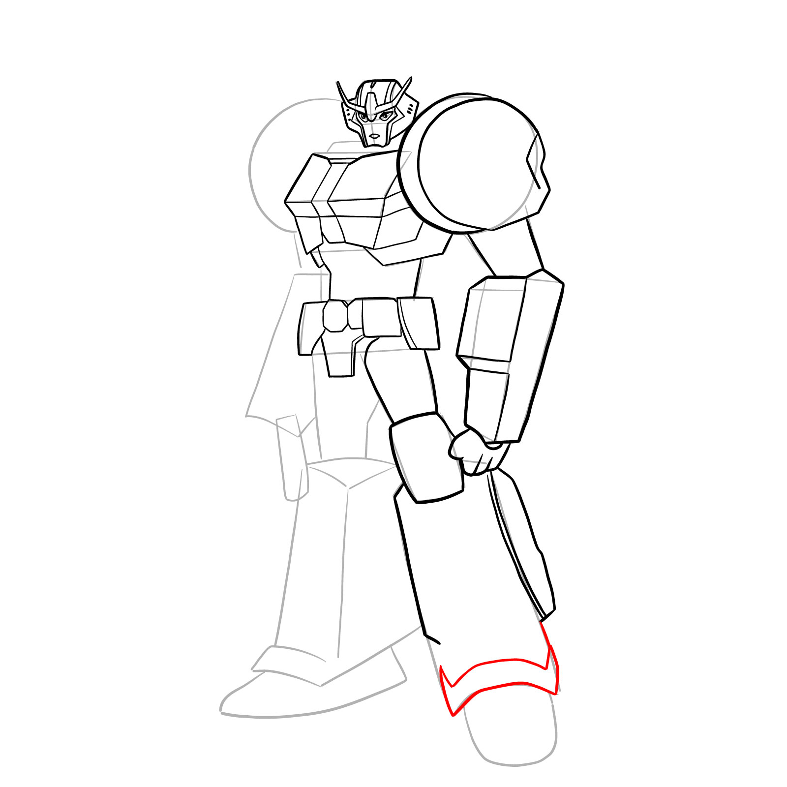 How to draw Strongarm - step 30
