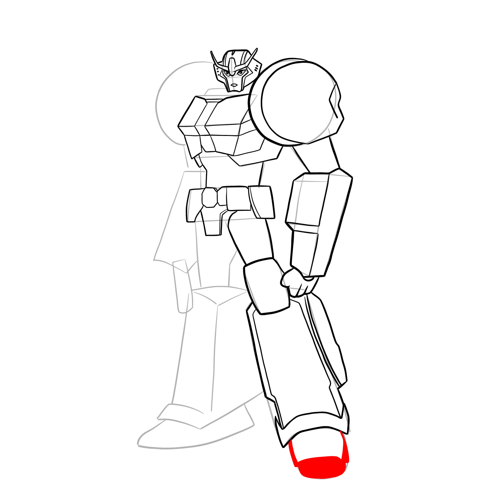 How to draw Strongarm - step 32