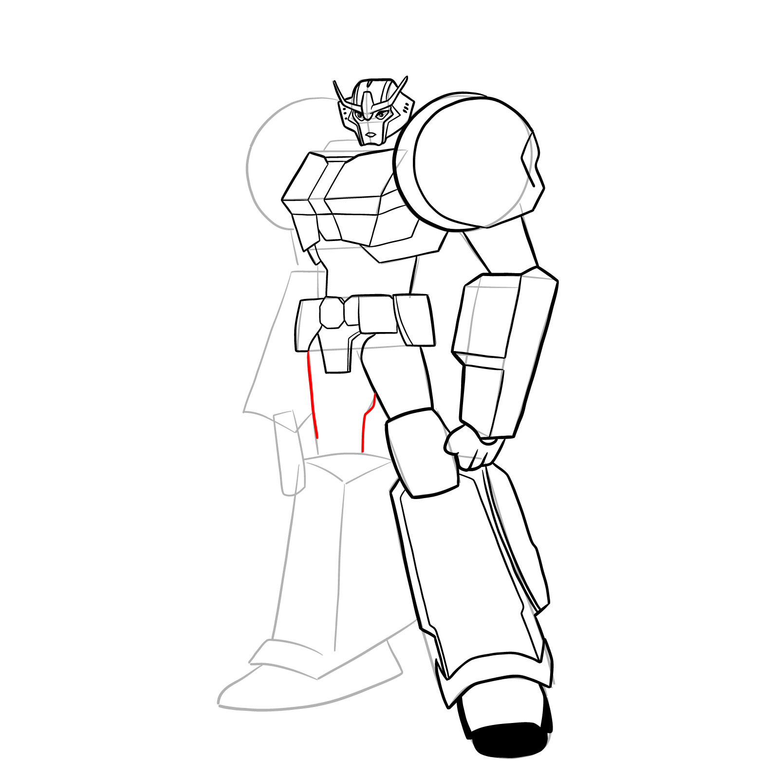 How to draw Strongarm - step 33
