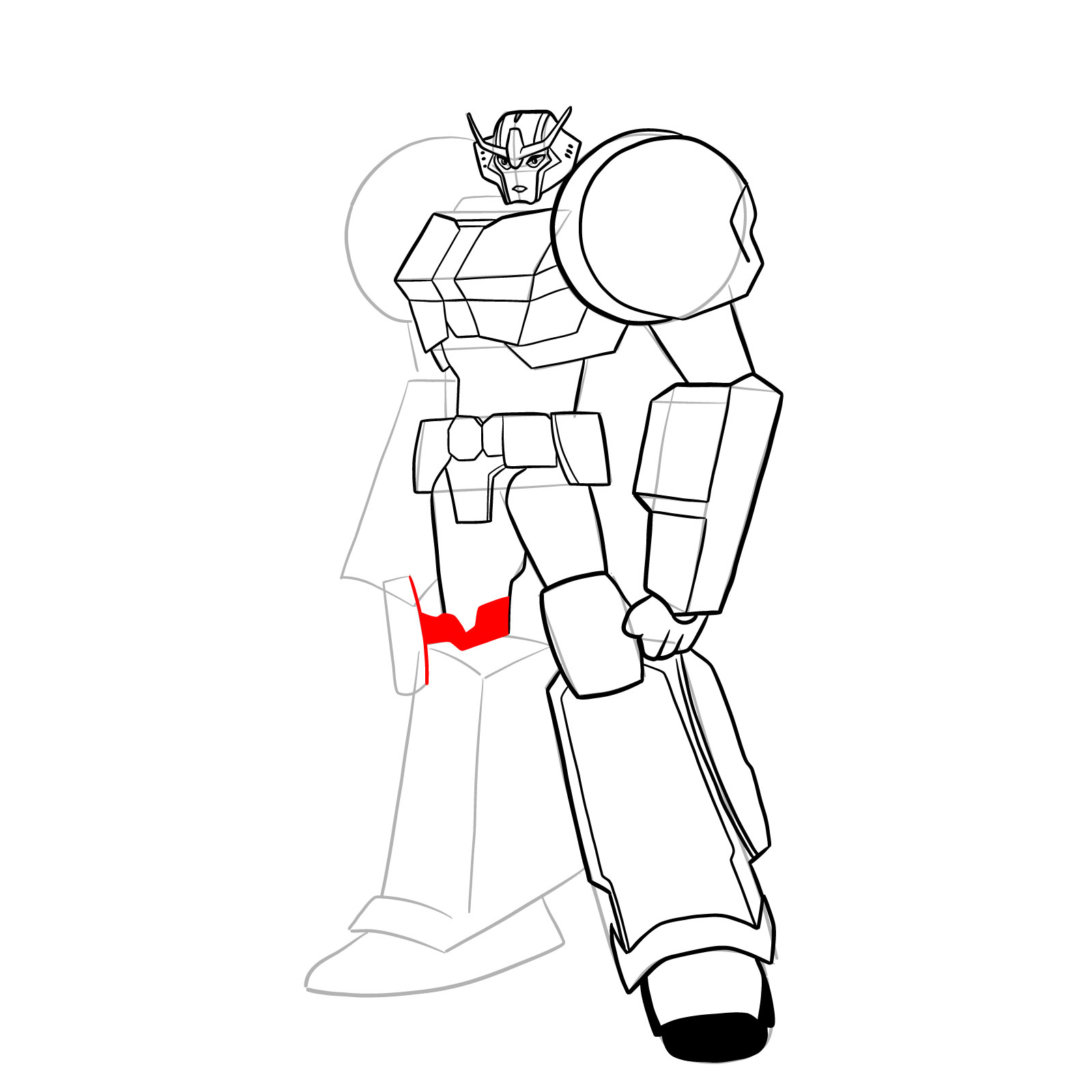 How to draw Strongarm - step 34
