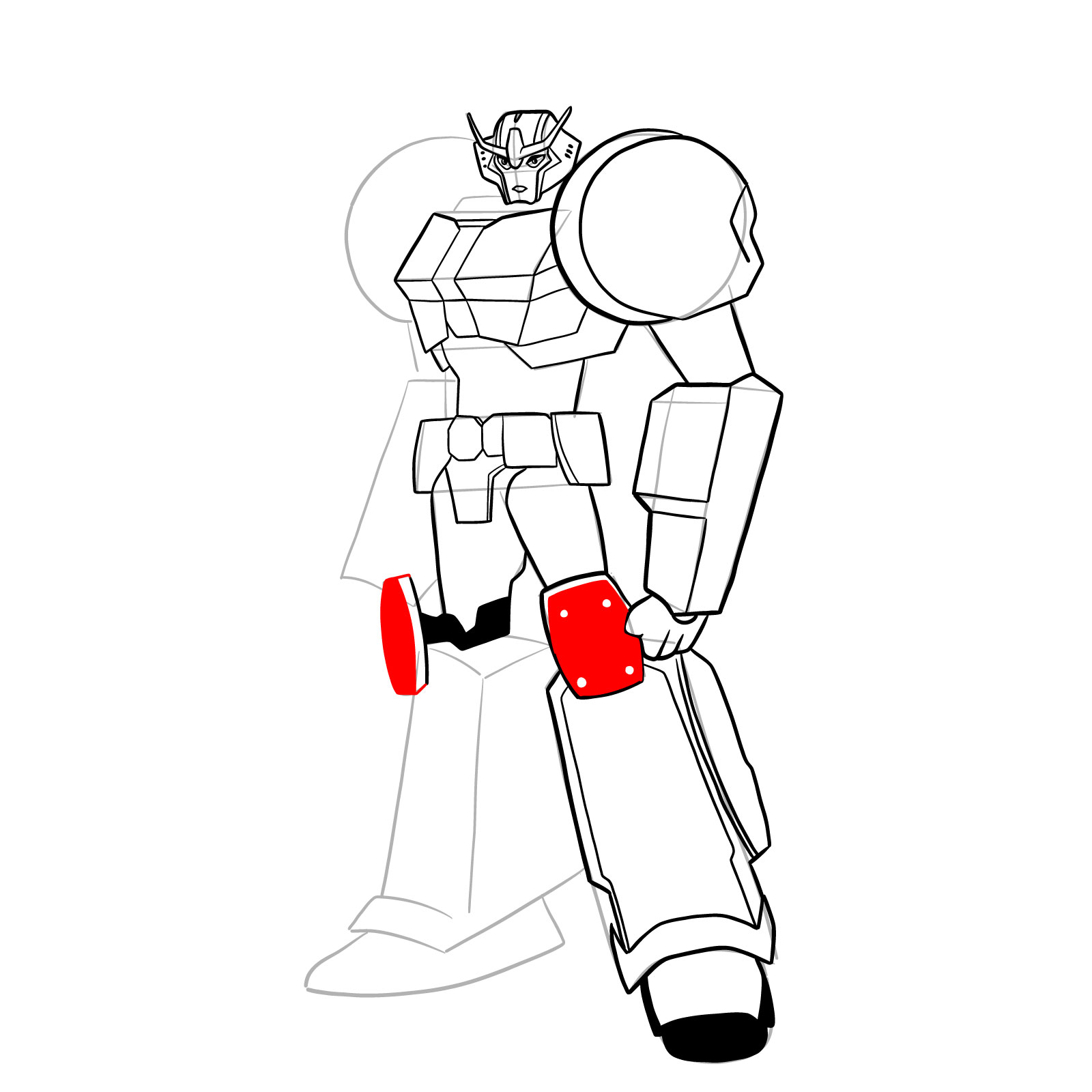How to draw Strongarm - step 35