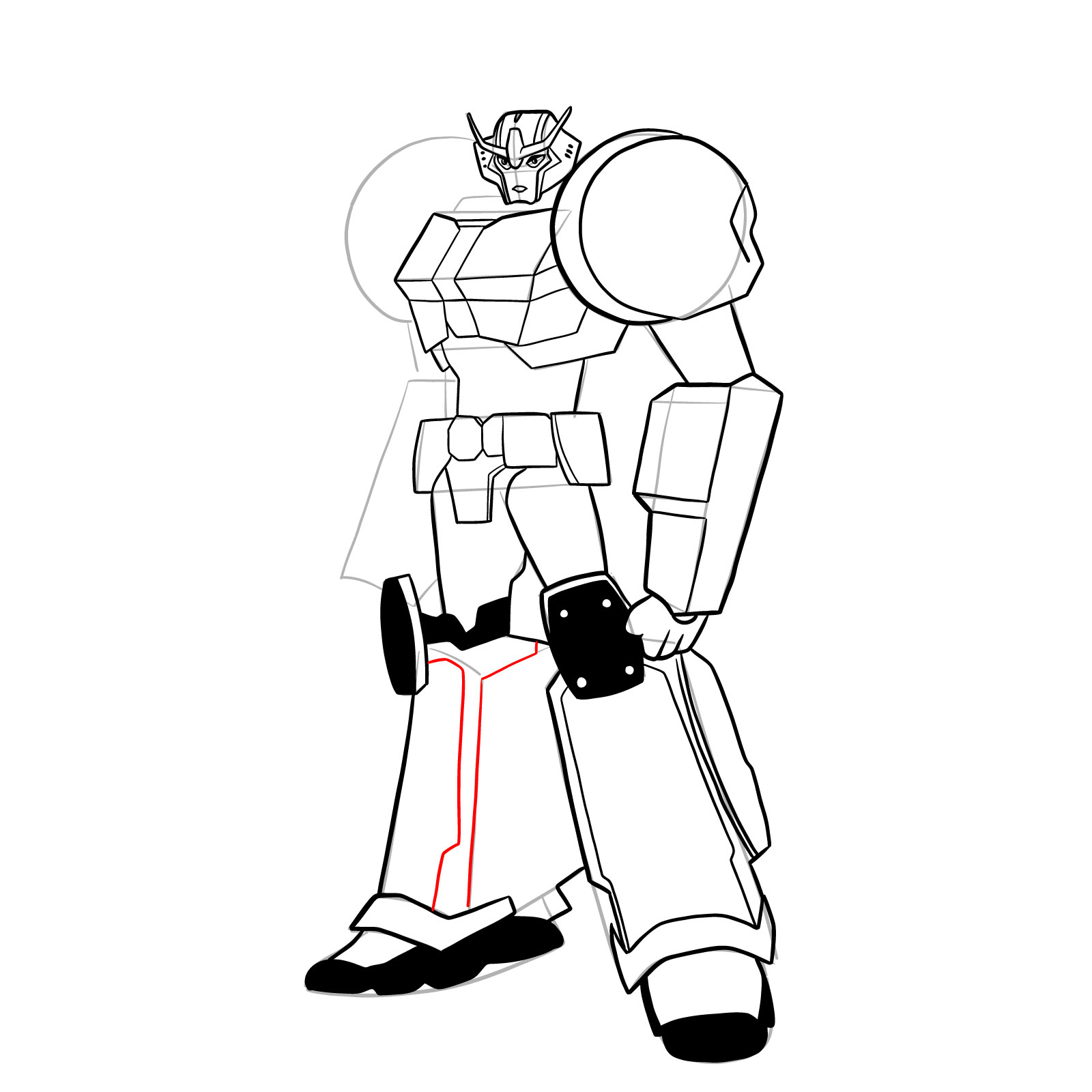 How to draw Strongarm - step 39