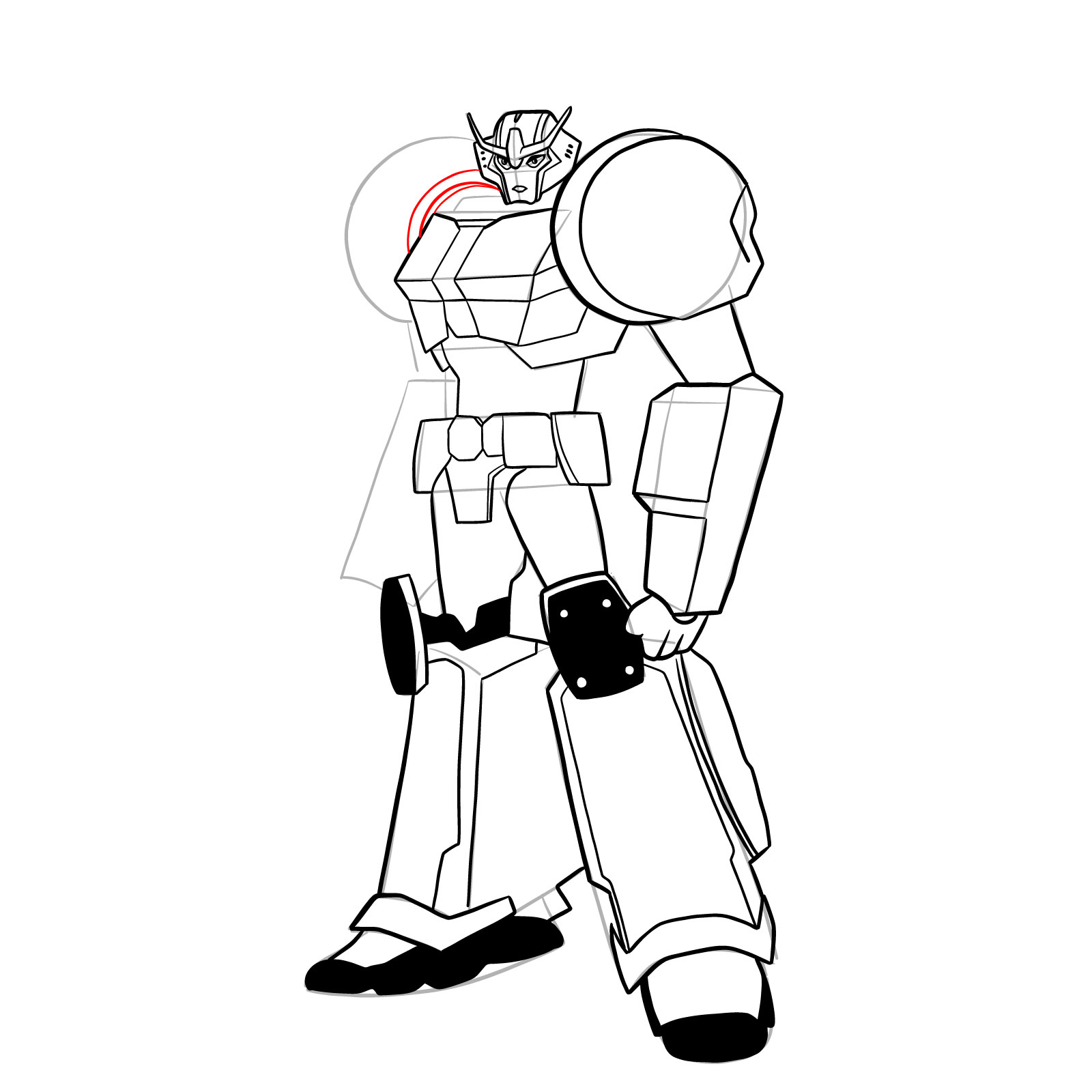 How to draw Strongarm - step 40