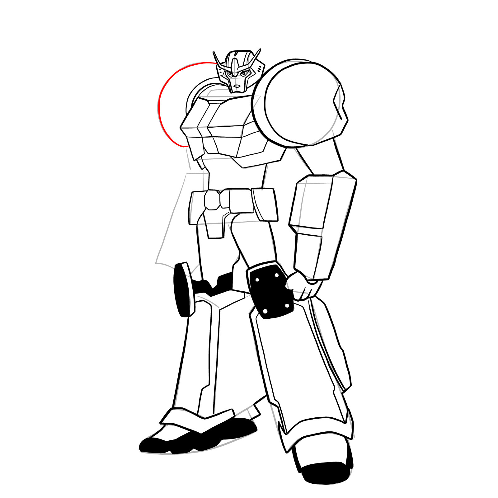 How to draw Strongarm - step 41