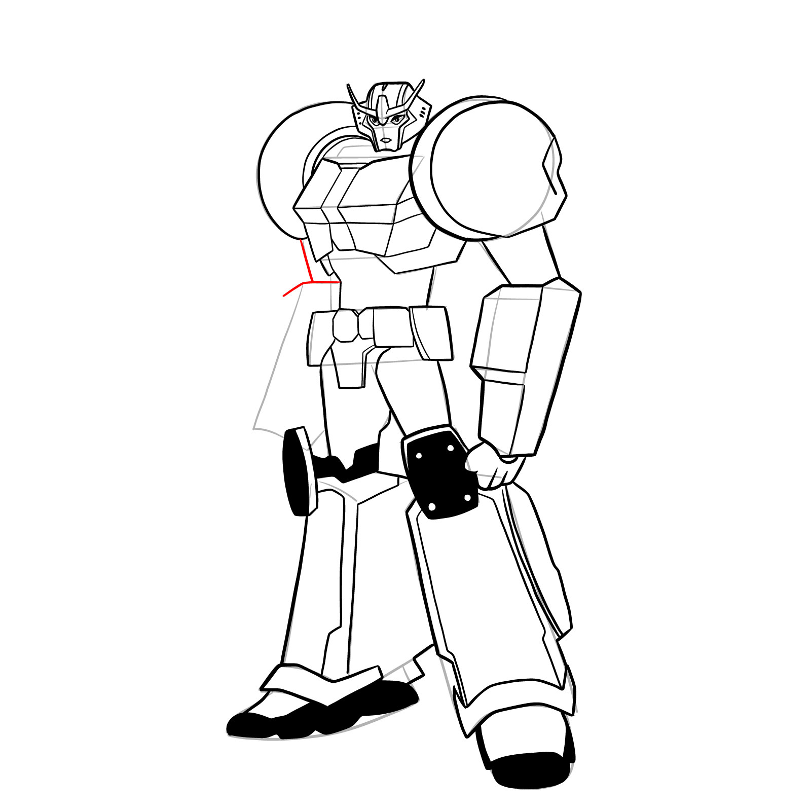 How to draw Strongarm - step 42