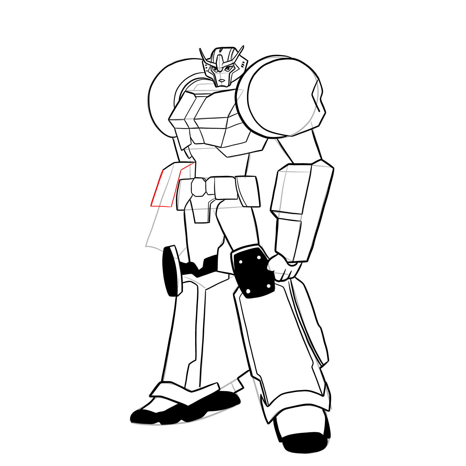 How to draw Strongarm - step 43