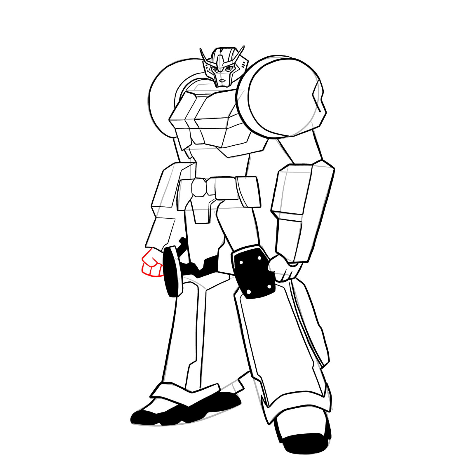 How to draw Strongarm - step 45