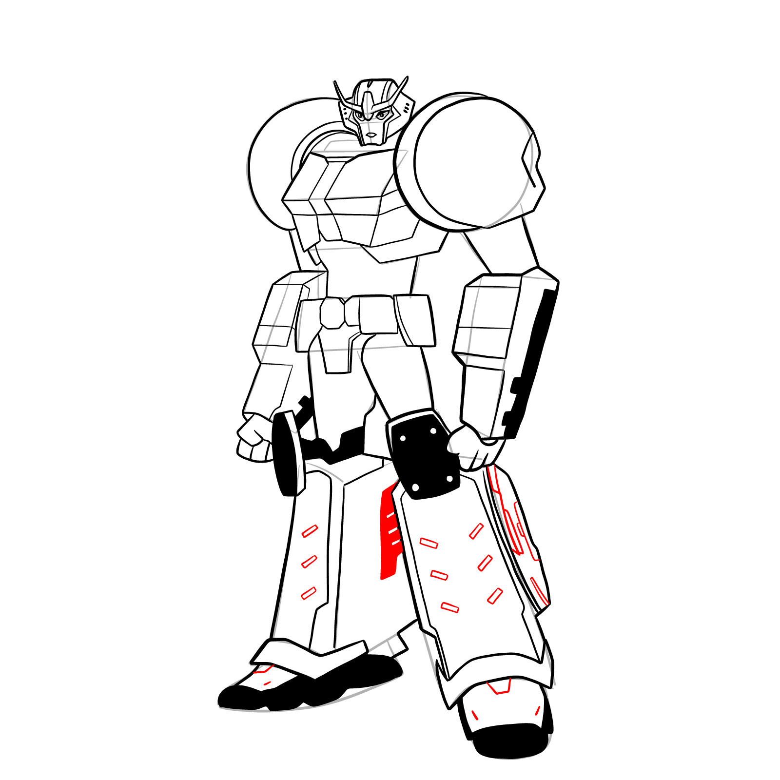 How to draw Strongarm - step 47