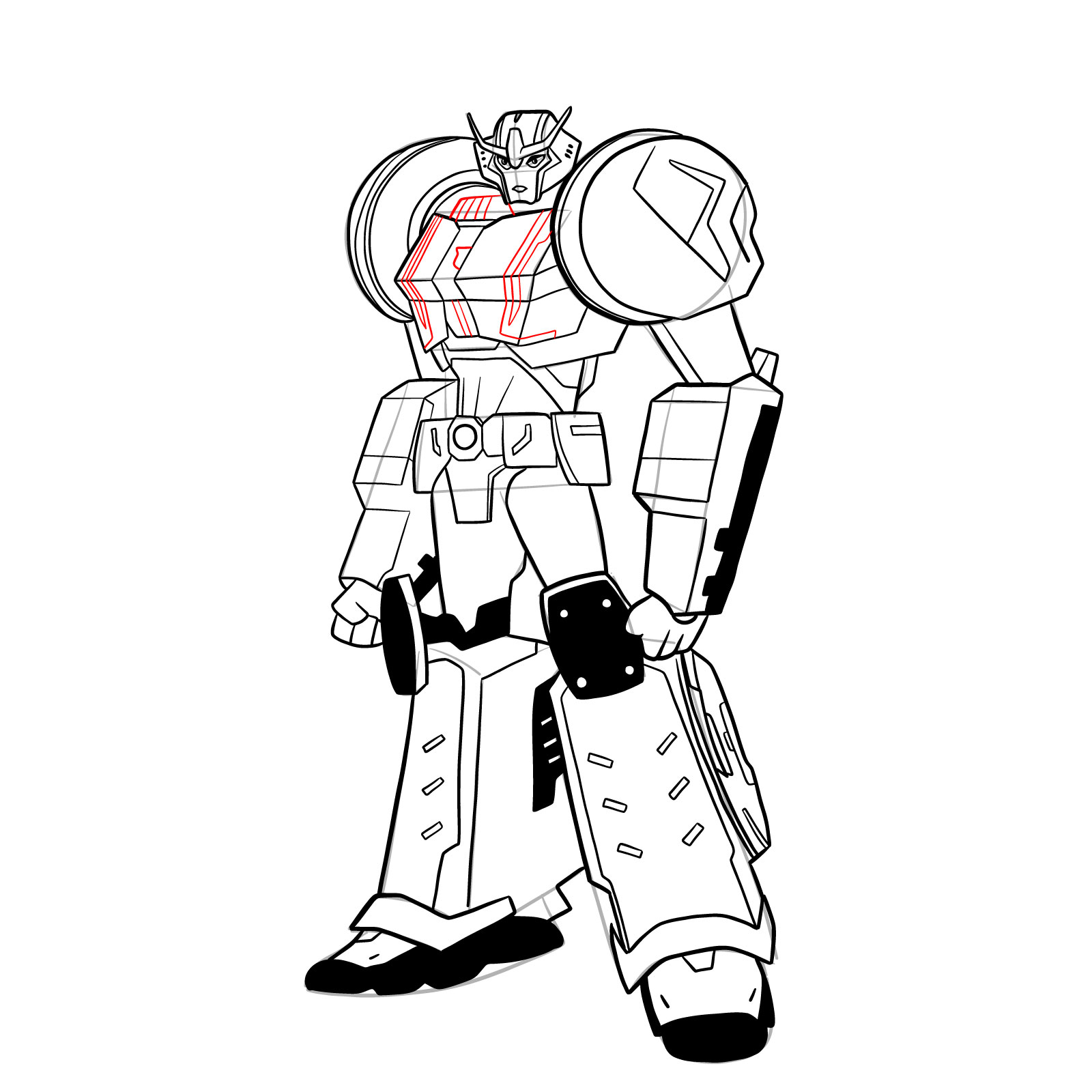 How to draw Strongarm - step 50