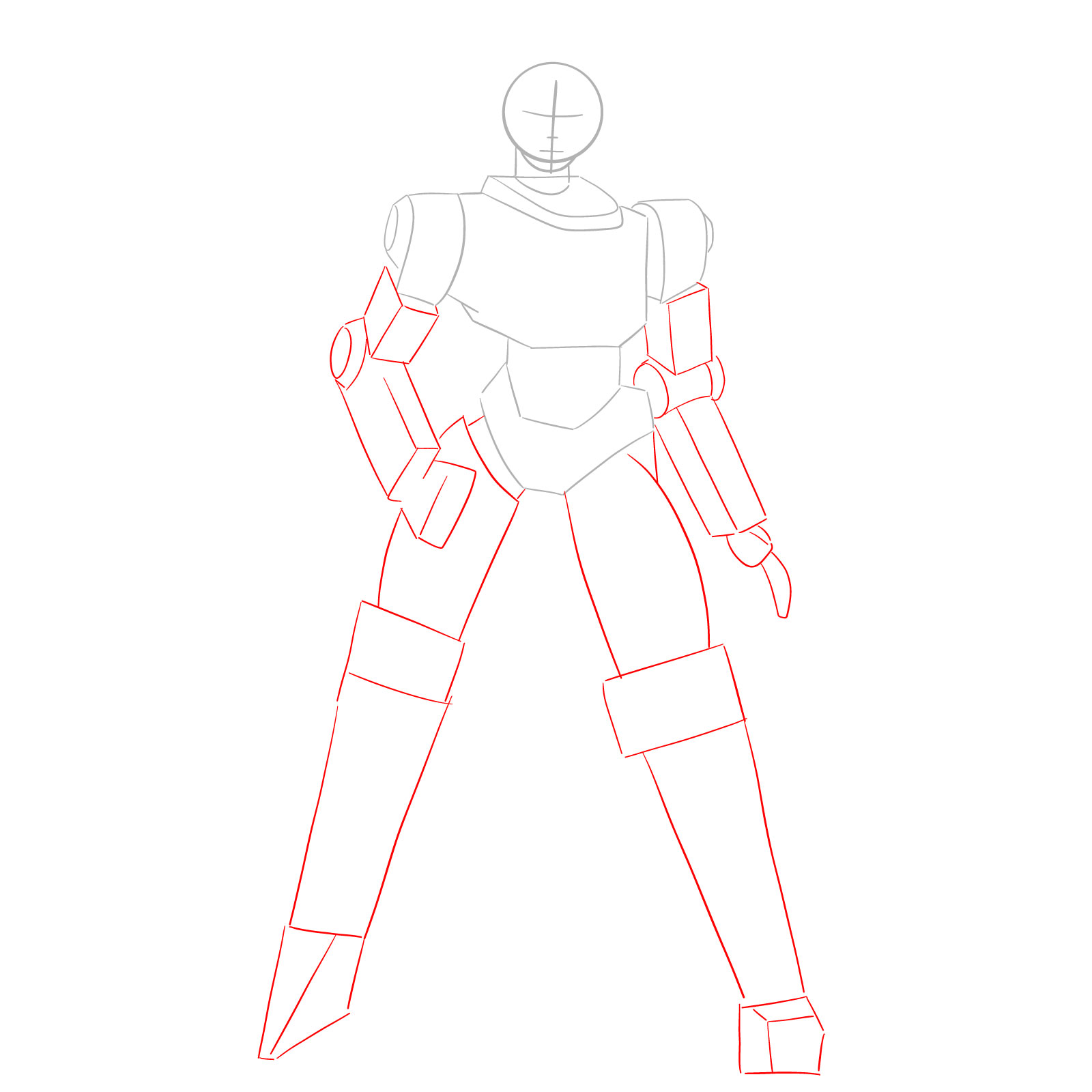 How to draw Arcee from Transformers Prime - step 03