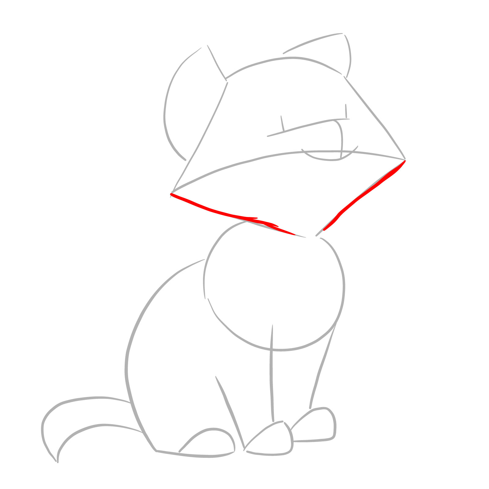 How to draw Berlioz from The Aristocats - step 04