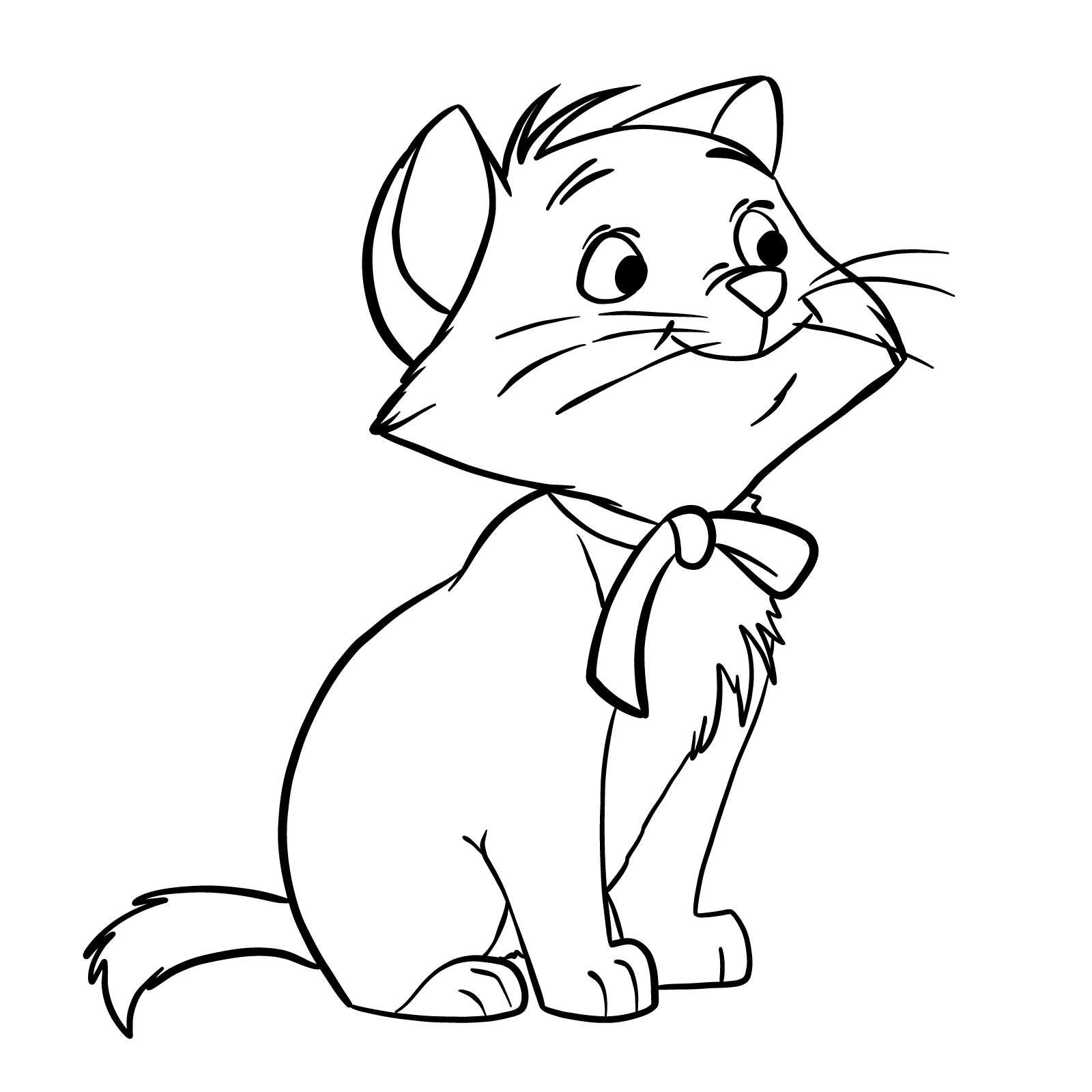 How to draw Berlioz from The Aristocats - final step
