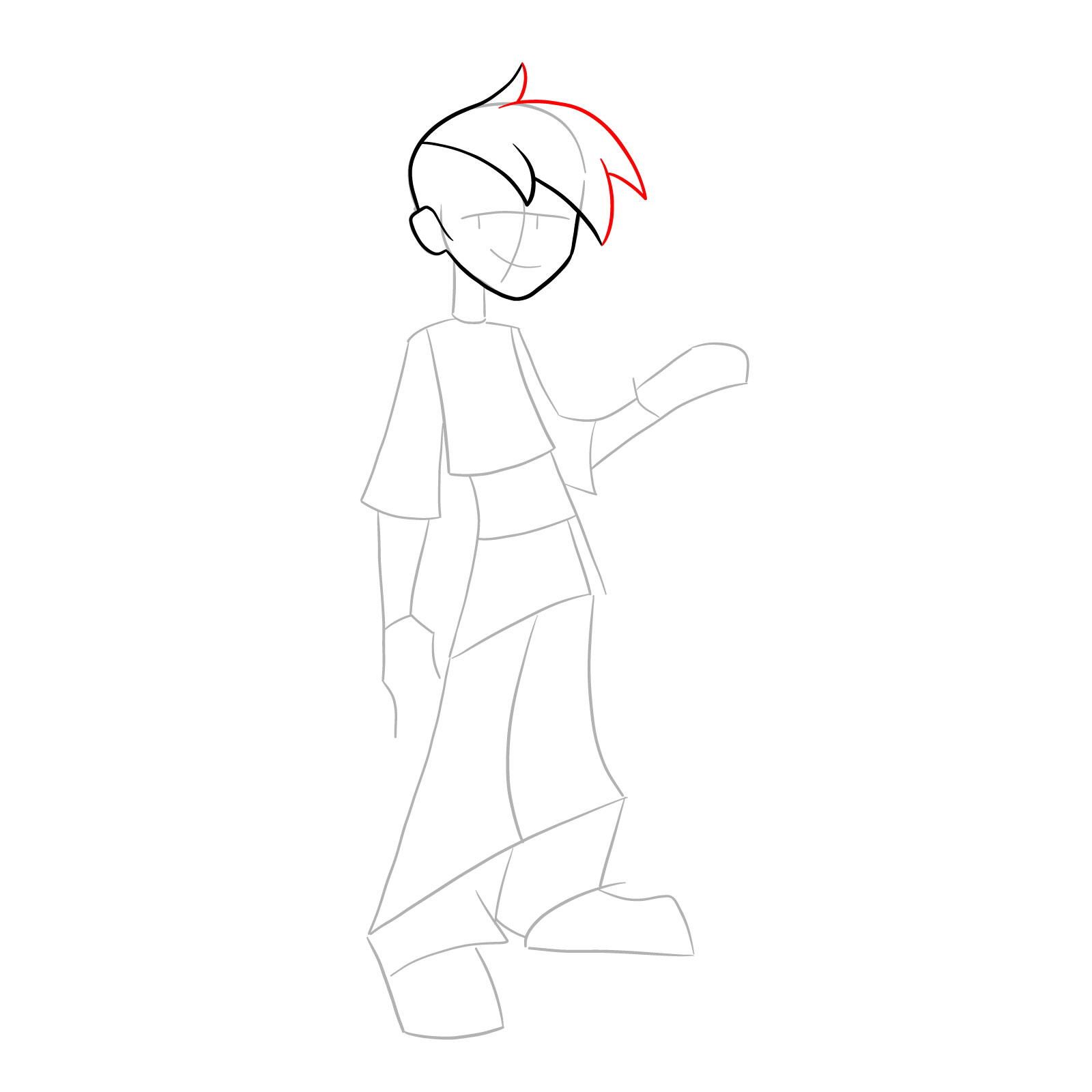 How to draw Griff from Far-Fetched - step 08
