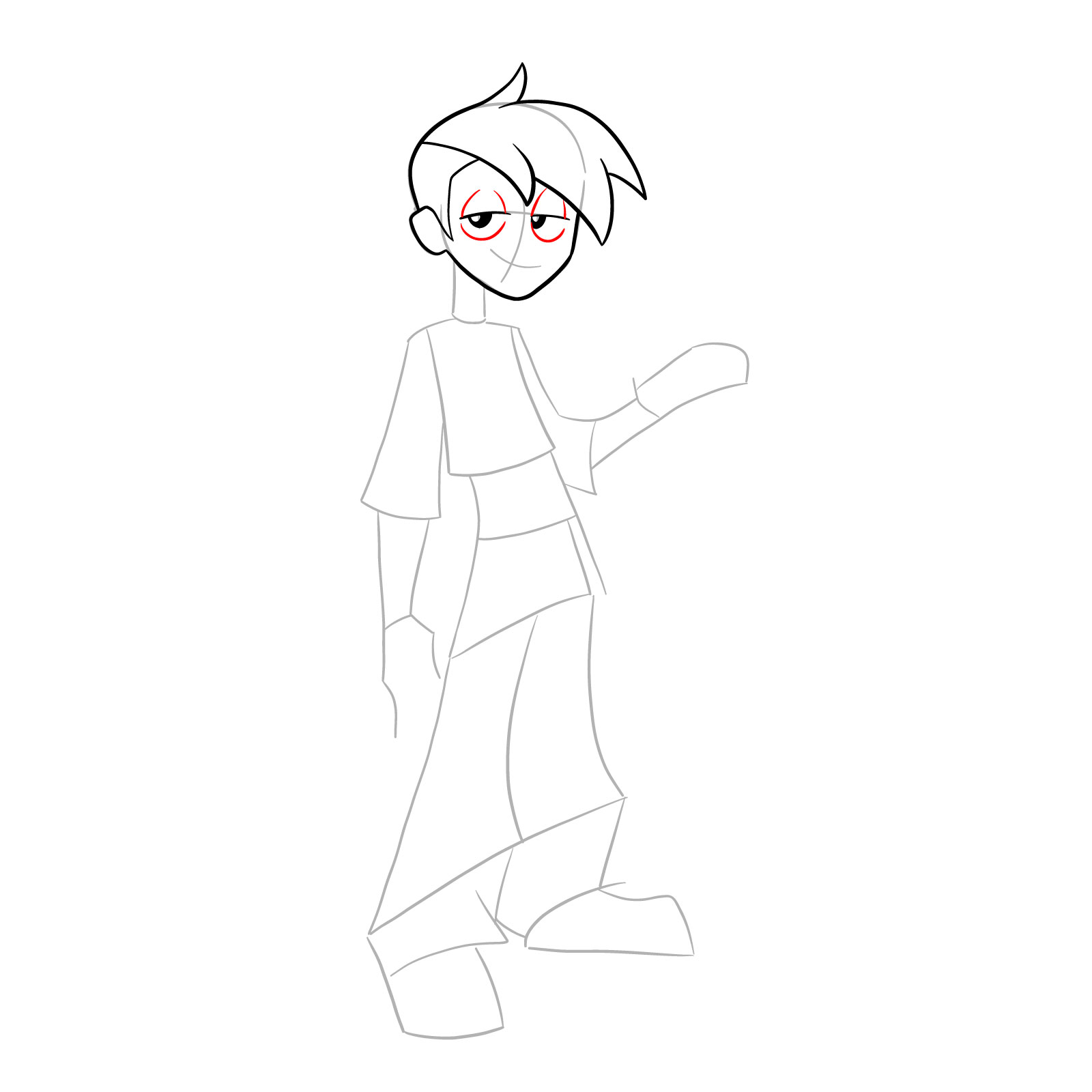How to draw Griff from Far-Fetched - step 11