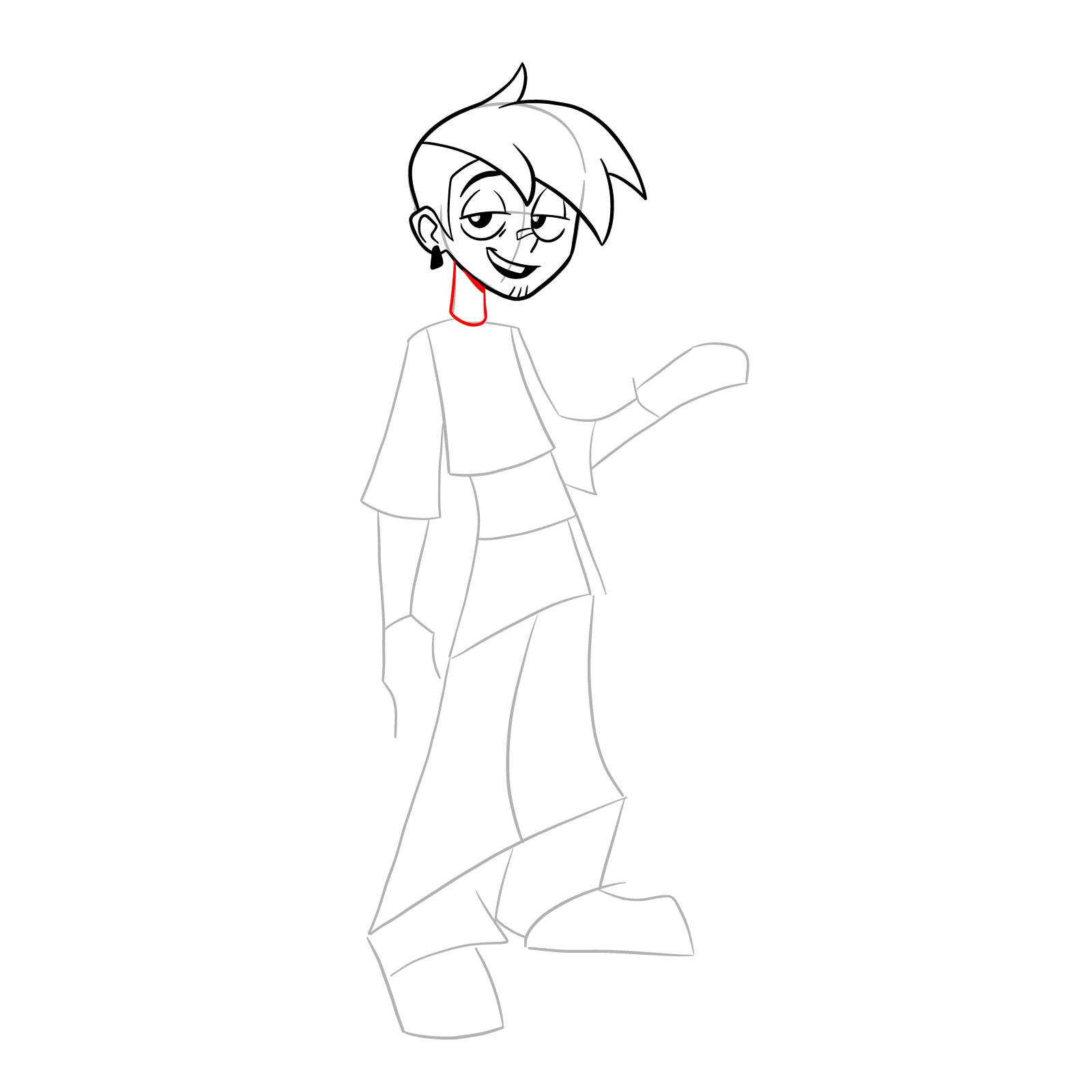 How to draw Griff from Far-Fetched - step 14