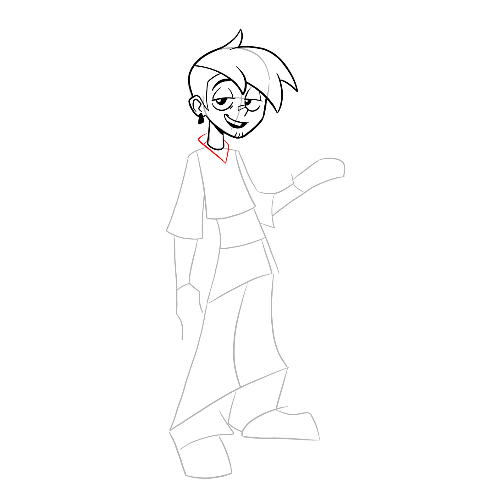 How to draw Griff from Far-Fetched - step 15