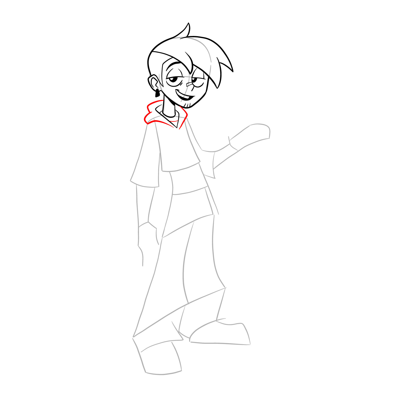 How to draw Griff from Far-Fetched - step 16