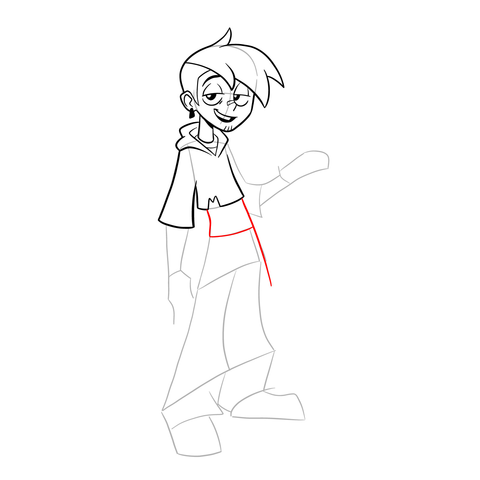 How to draw Griff from Far-Fetched - step 19