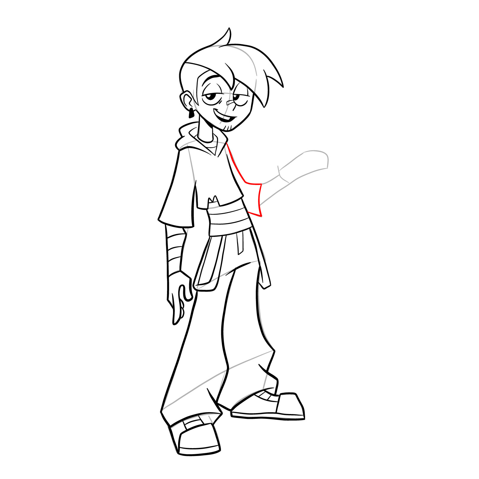 How to draw Griff from Far-Fetched - step 31