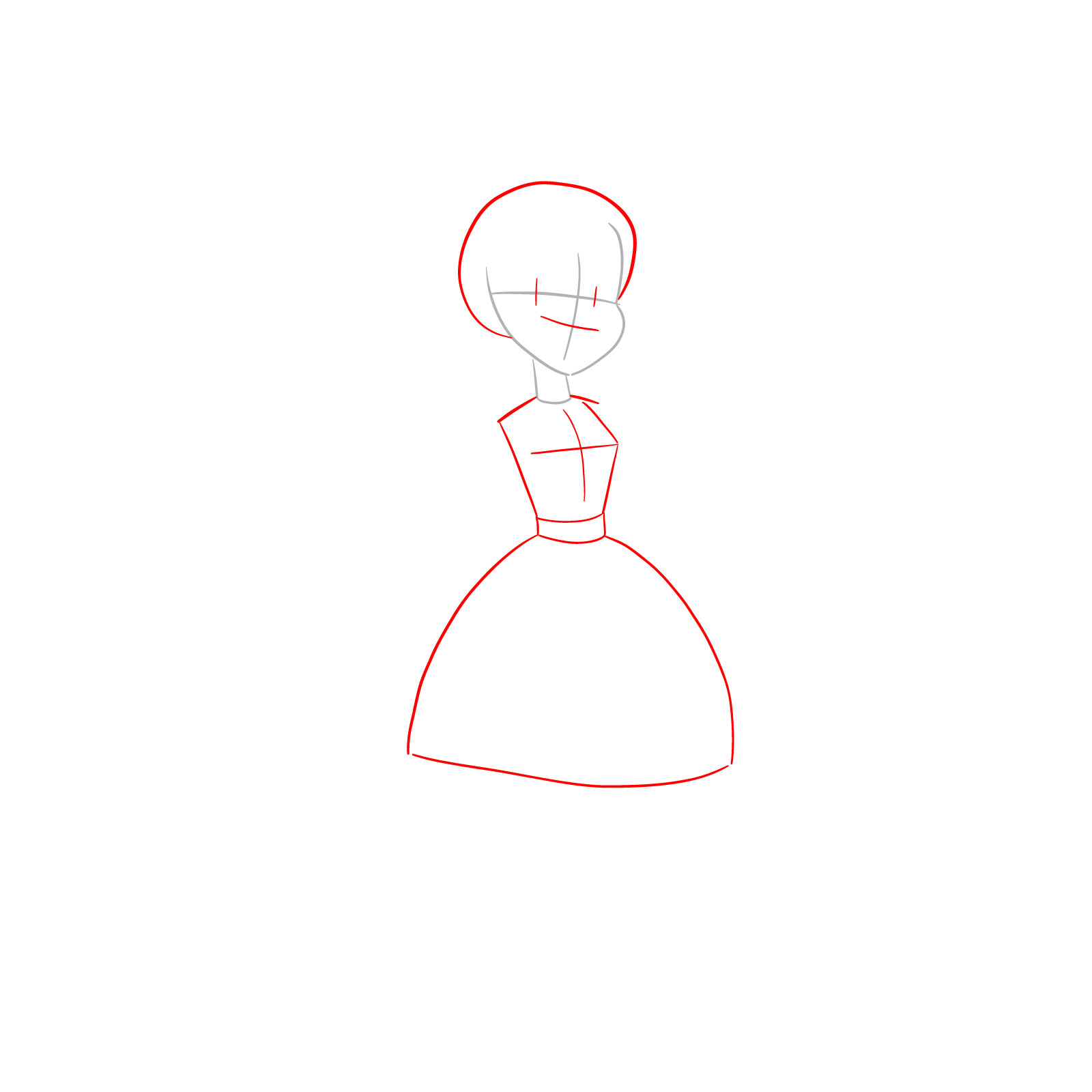 How to draw Piper from Far-Fetched - step 02