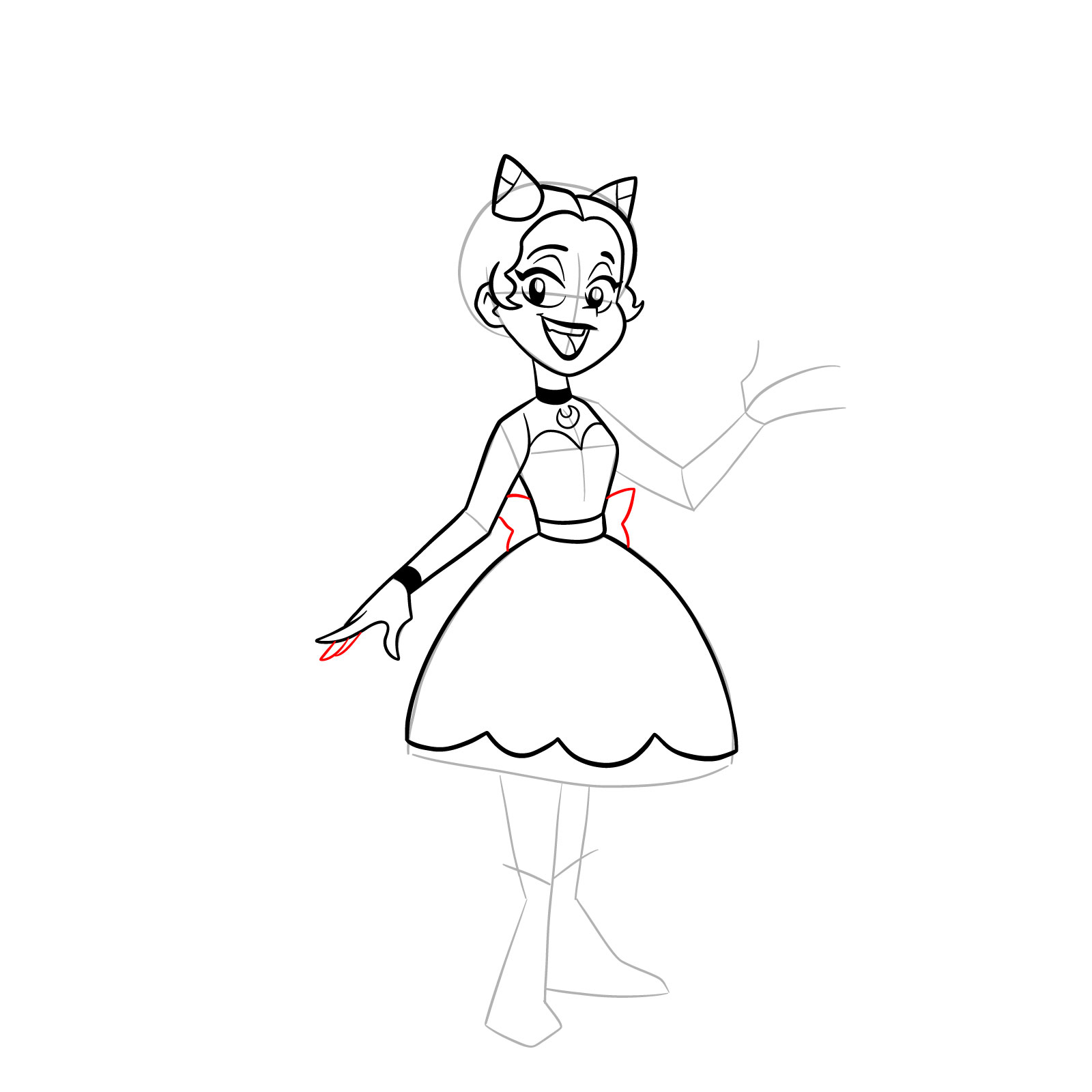 How to draw Piper from Far-Fetched - step 20