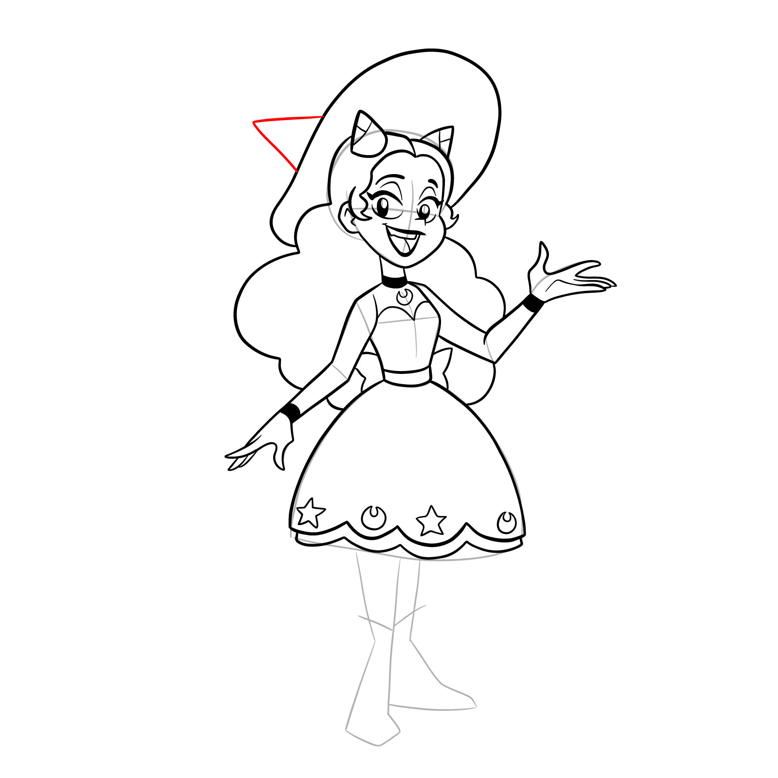 How to draw Piper from Far-Fetched - step 29