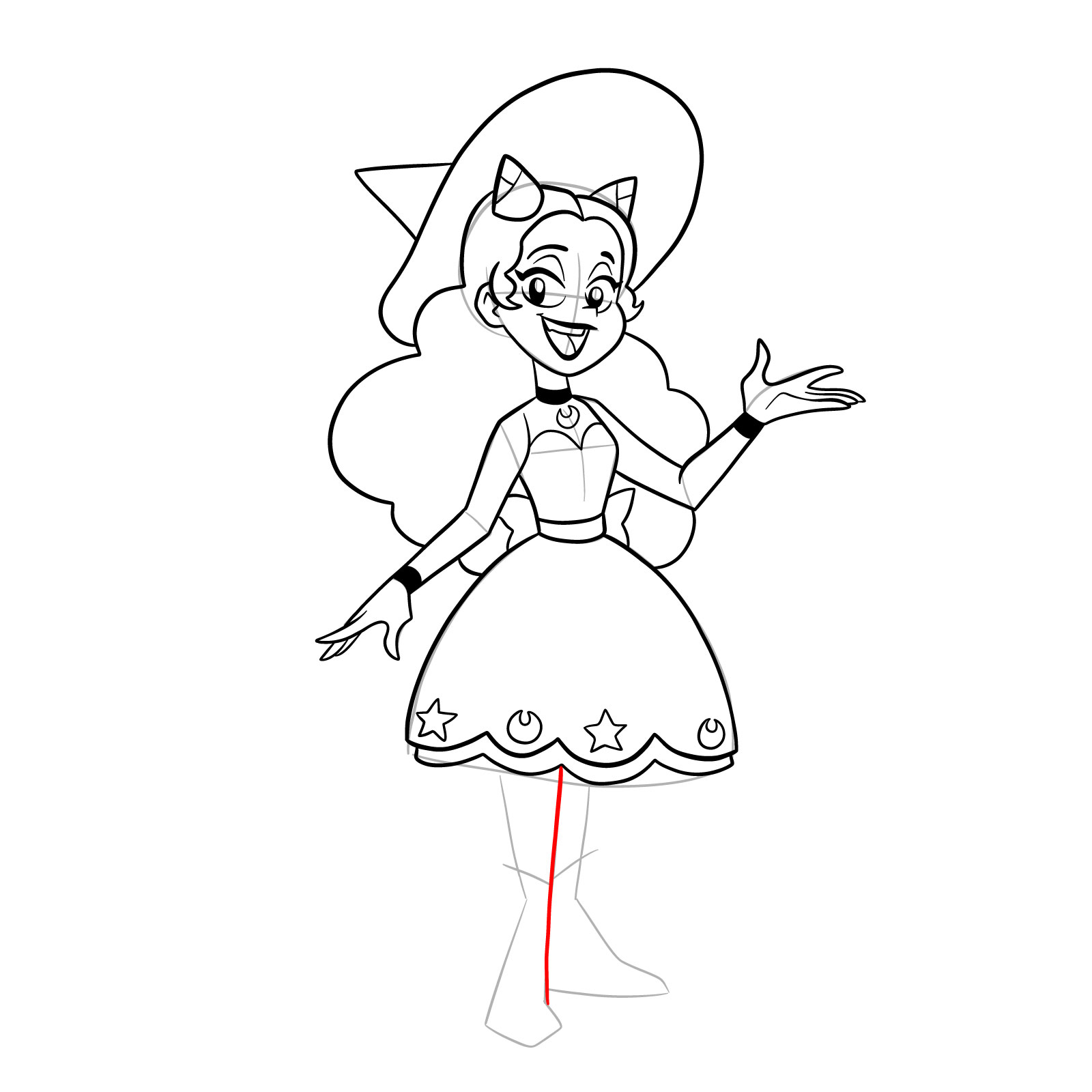 How to draw Piper from Far-Fetched - step 30