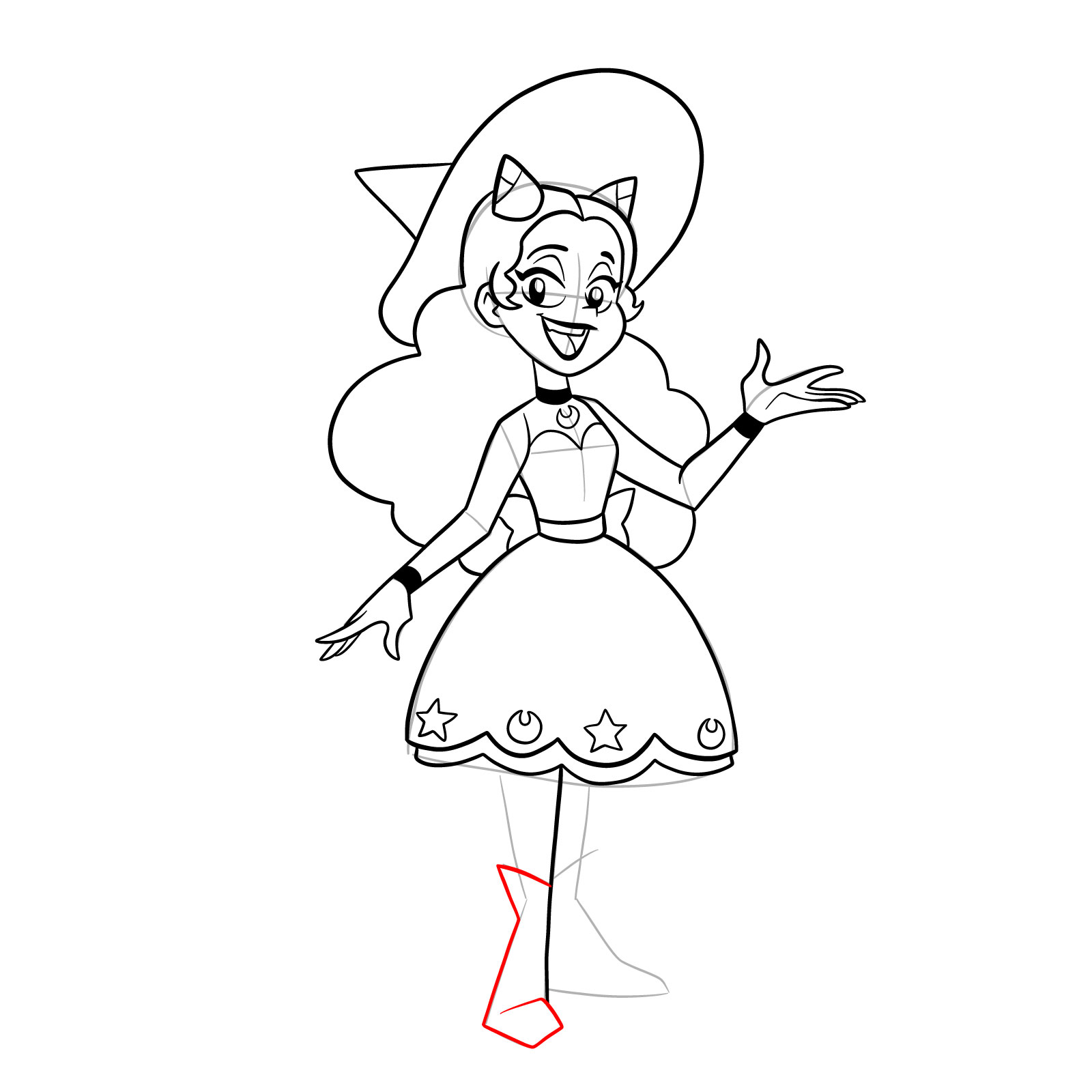 How to draw Piper from Far-Fetched - step 31