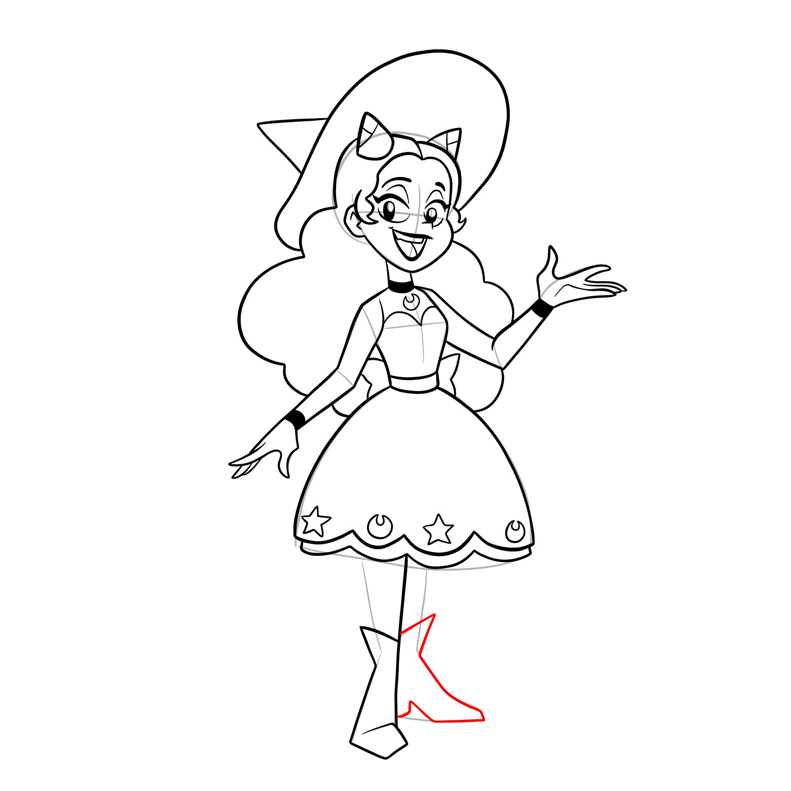 How to draw Piper from Far-Fetched - step 32