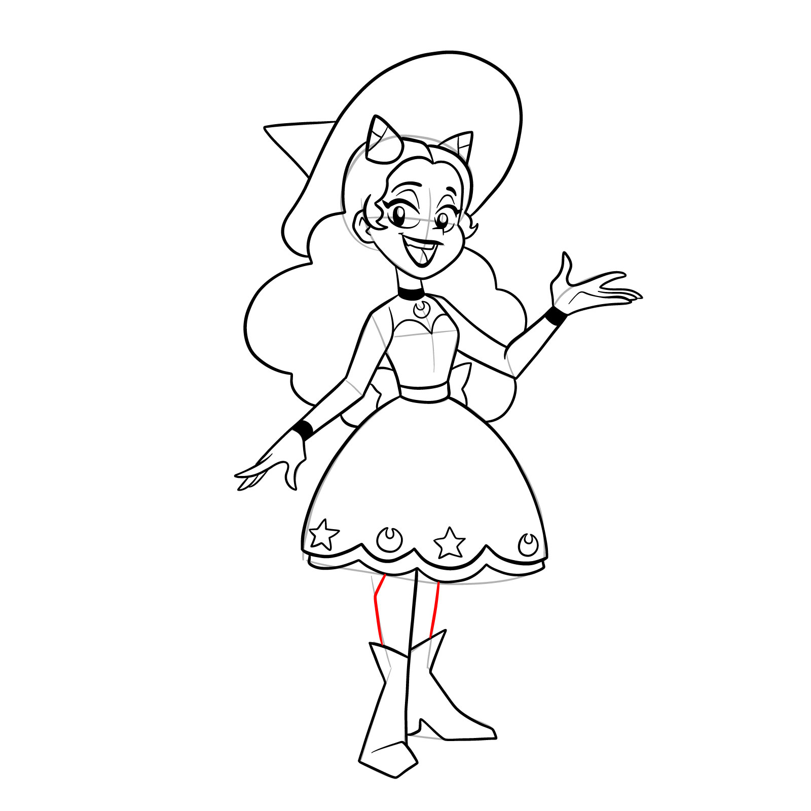 How to draw Piper from Far-Fetched - step 33
