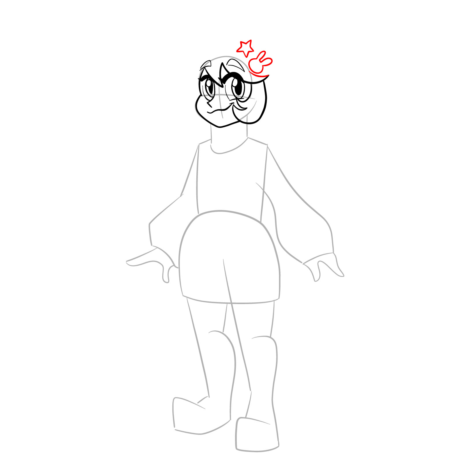 How to draw Rue from Far-Fetched - step 11