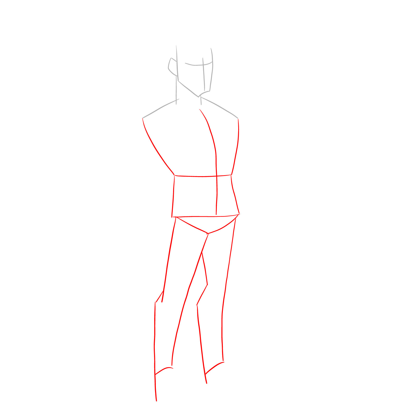 How to draw Warren from Far-Fetched - step 02