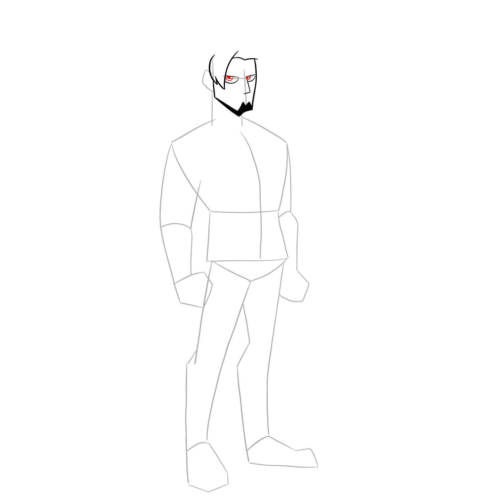 How to draw Warren from Far-Fetched - step 08