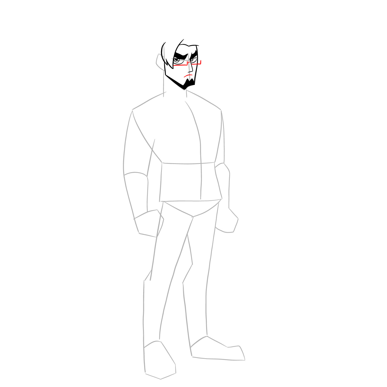 How to draw Warren from Far-Fetched - step 10