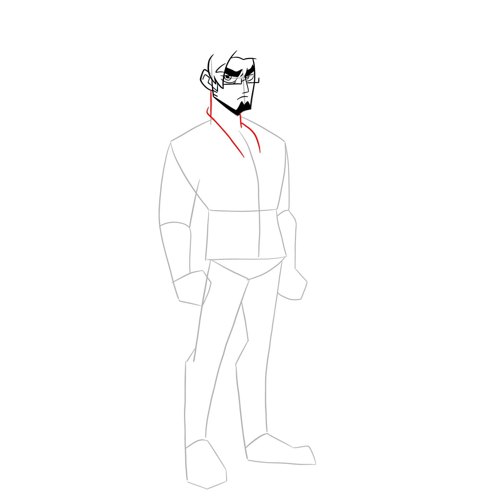 How to draw Warren from Far-Fetched - step 13