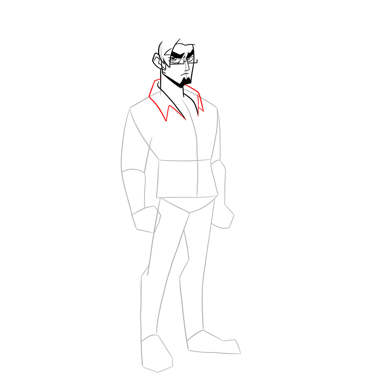 How to draw Warren from Far-Fetched - step 14