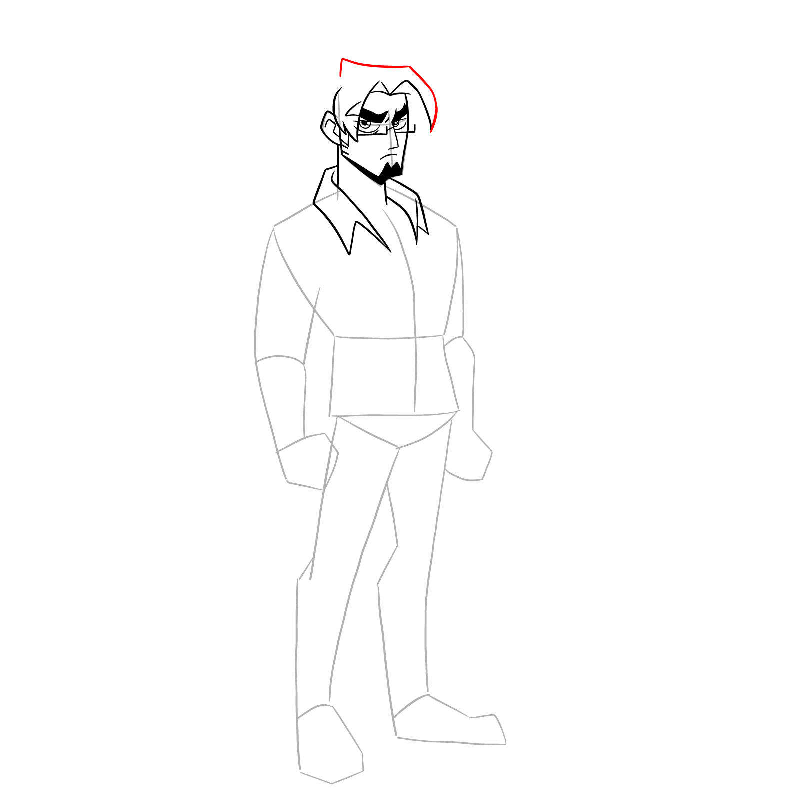 How to draw Warren from Far-Fetched - step 16