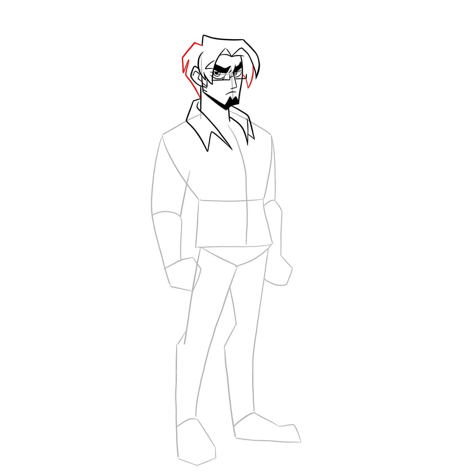 How to draw Warren from Far-Fetched - step 17