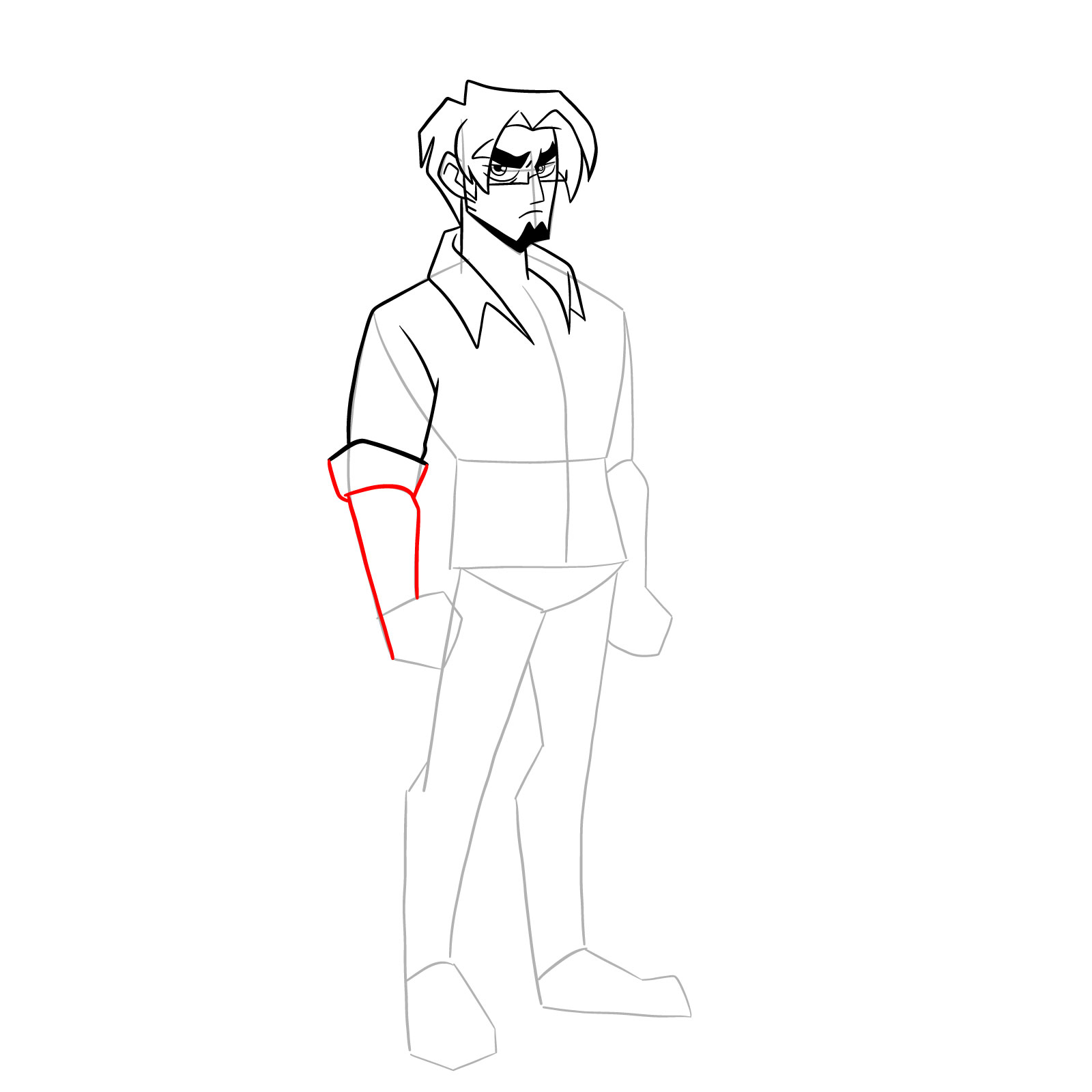 How to draw Warren from Far-Fetched - step 19